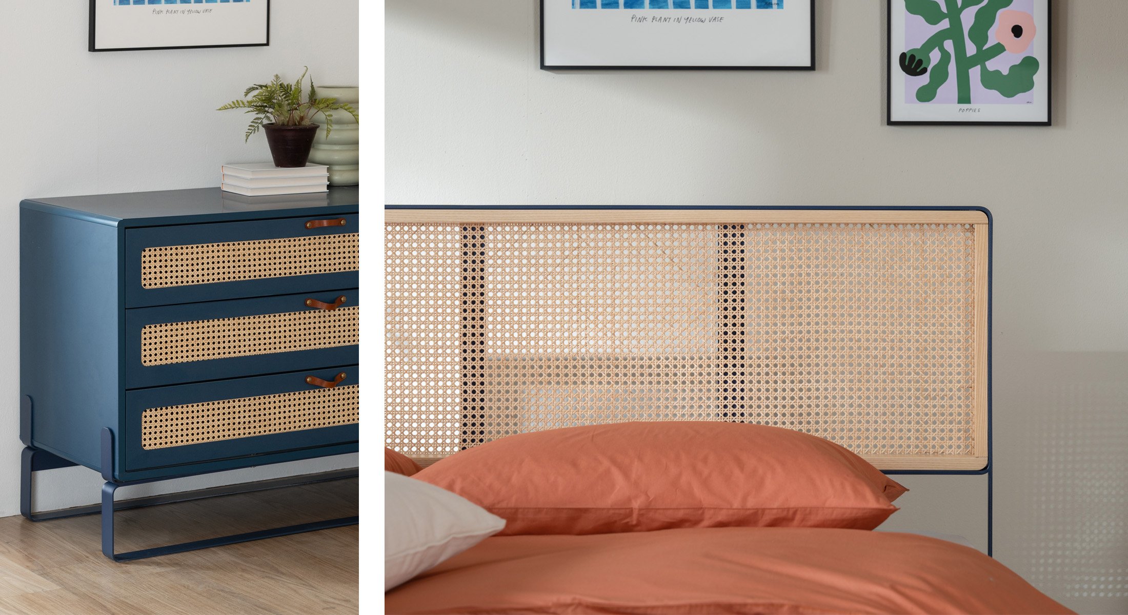 Minsmere 2024 caned headboard